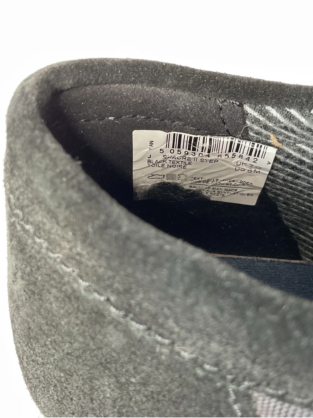 Clarks Quilted Slip-On Loafers in Black Size 8M